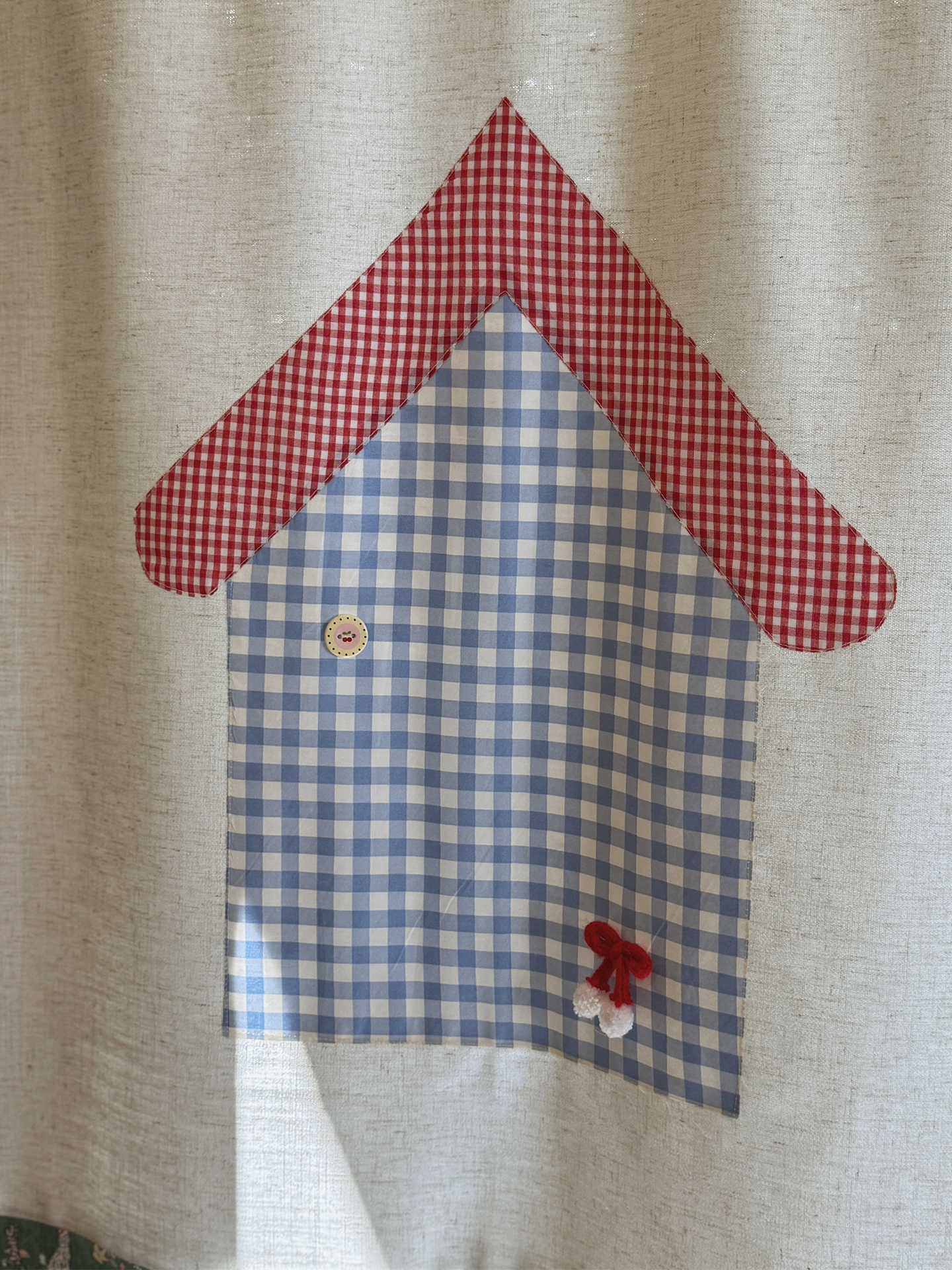 Commercial Printing House - Занавеска-норен VIKAMA Gingham для дверей, с