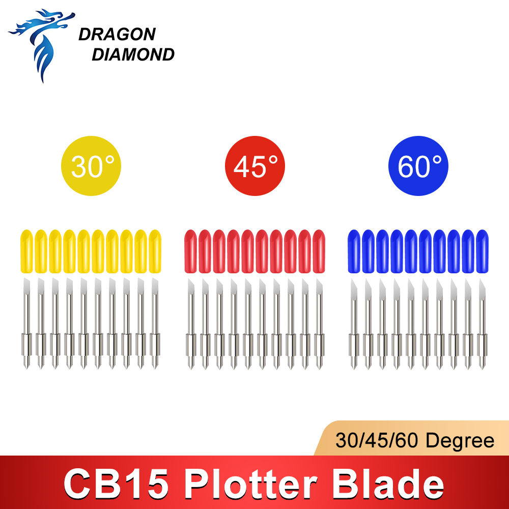 Cutting Plotter Blade - DRAGON DIAMOND 5 шт. 30/45/60 градусов