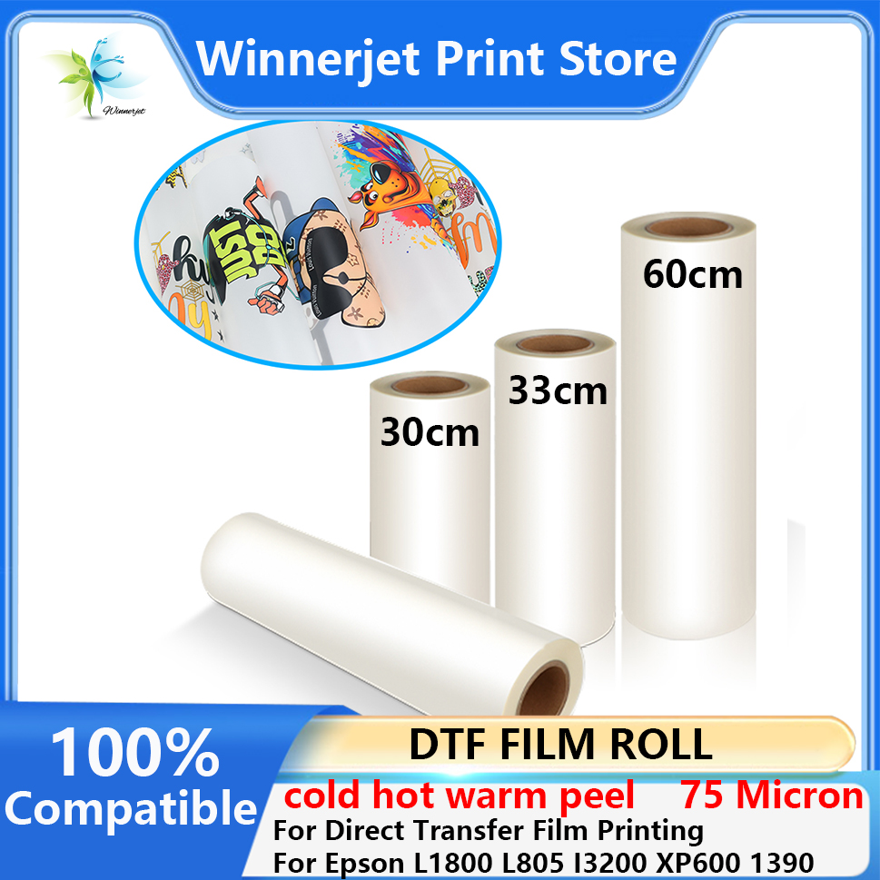 Dtf Hot Peel Film - ПЭТ-пленка DTF в рулонах 30см, 33см,