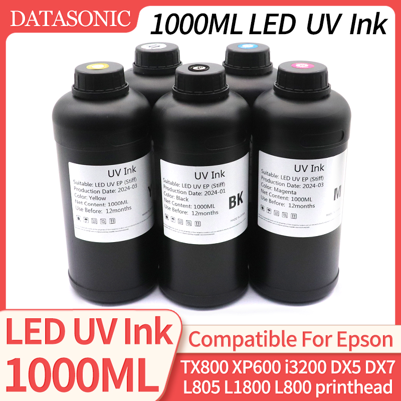 Uv Flatbed Printer - 1000 мл светодиодные УФ-чернила для TX800