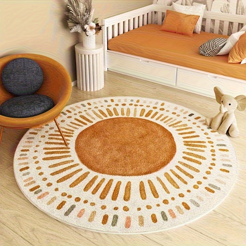 Commercial Printing Products - Круглый ковер VIKAMA Boho Sunburst, мягкий,