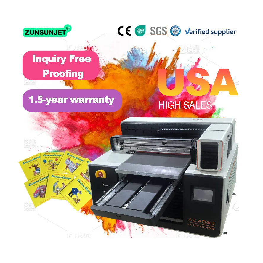 Uv Flatbed Printer - Малый планшетный УФ-принтер A2 для печати