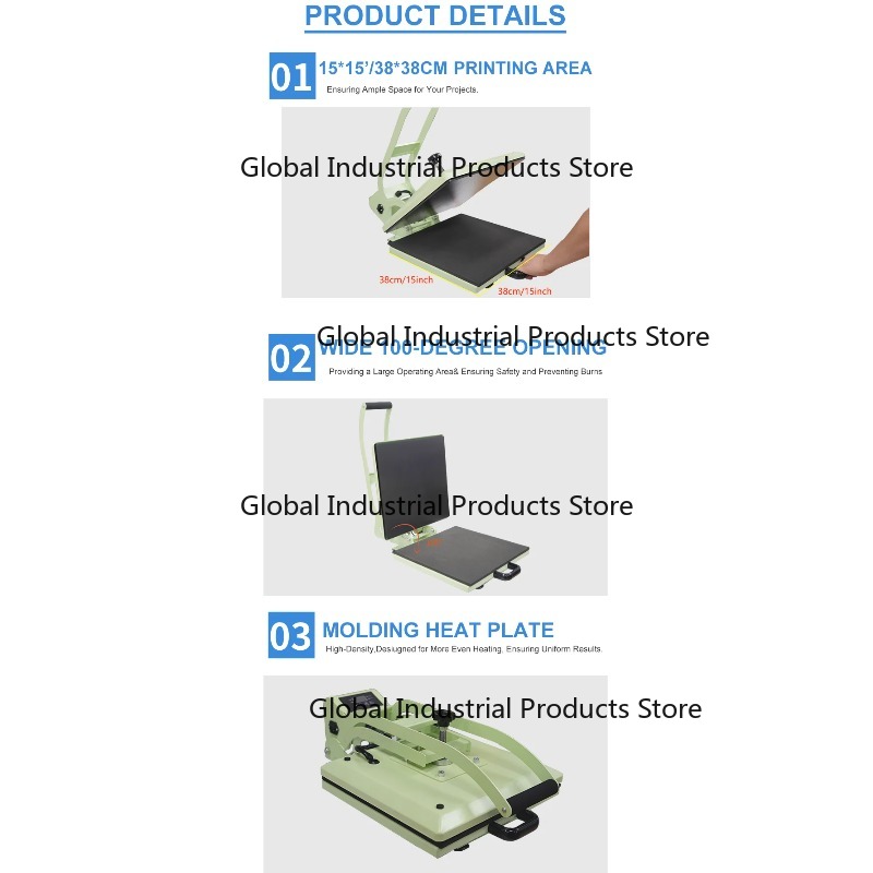 Термопресс 38x38 см с широким  – обзор и цена Commercial Printing Factory